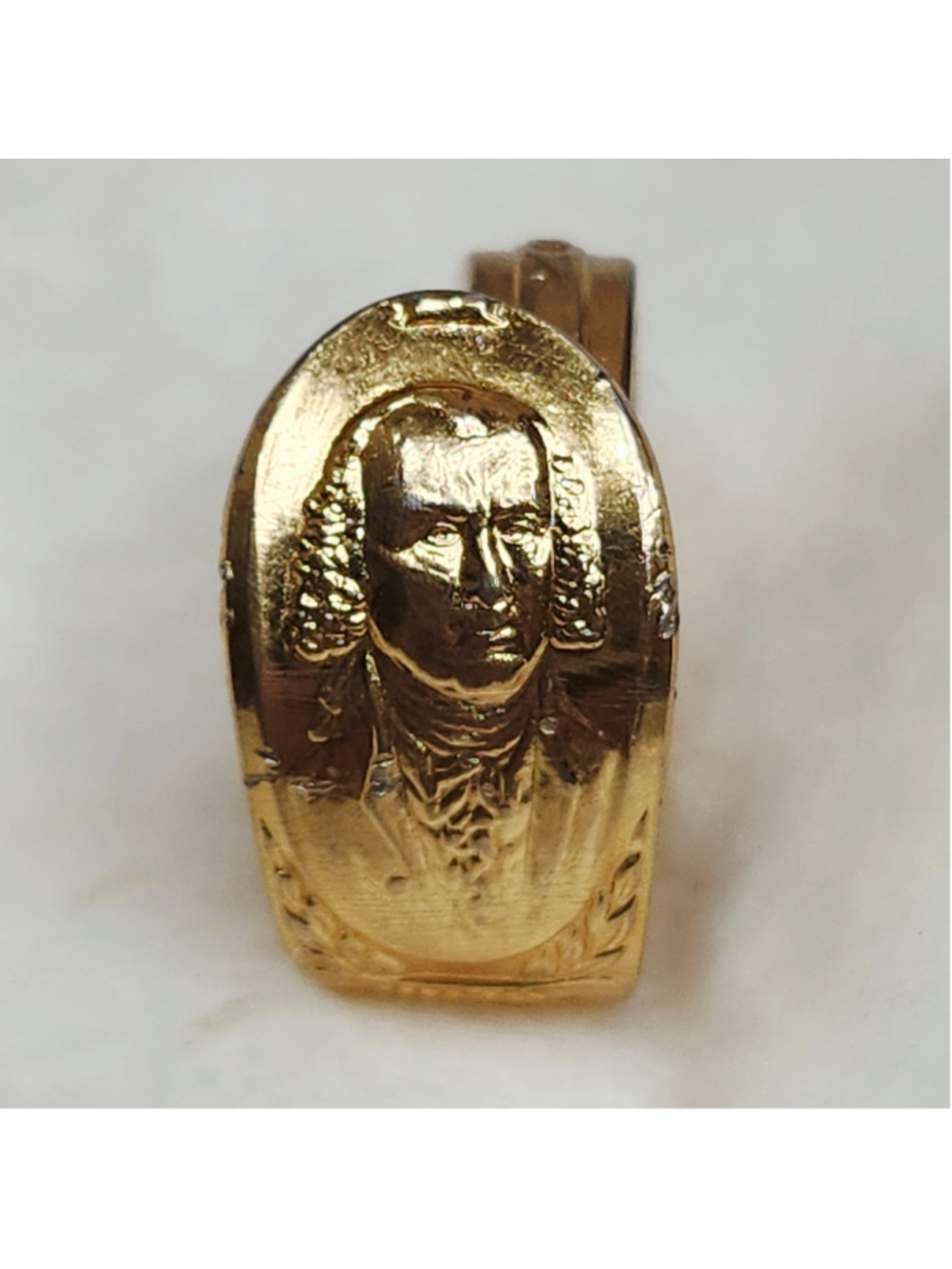 Gold Plated James Madison President Spoon Ring Size 11.25